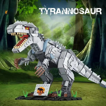 Jurassic Park Dinosaur World Building Blocks Triceratops Tyrannosaurus Rex Dinosaur Model Toys for Kids Boys Christmas Gifts