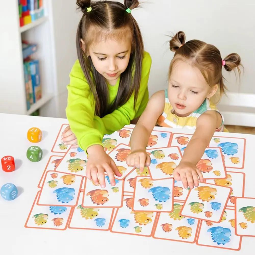 Wood Animal Joy Race Games Board Dinosaur Colorful Montessori Cognitive Ability Toy Educational Montessori