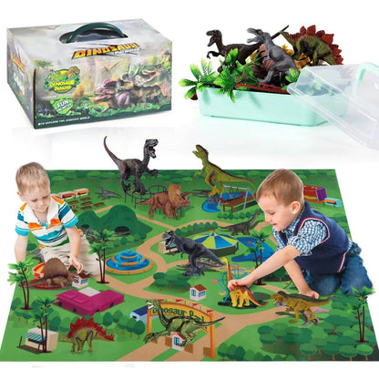 Simulated Dinosaur Toy Set Animal Solid Model Dinosaur Children'S World Educational Toys Dinosaur World Game Puzzle Toy Gifts