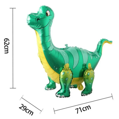 3D Standing Large Foil Dinosaur Tyrannosaurus Balloons Kids Dinosaur Birthday Party Decoration Inflatable Safari Favors Supplies