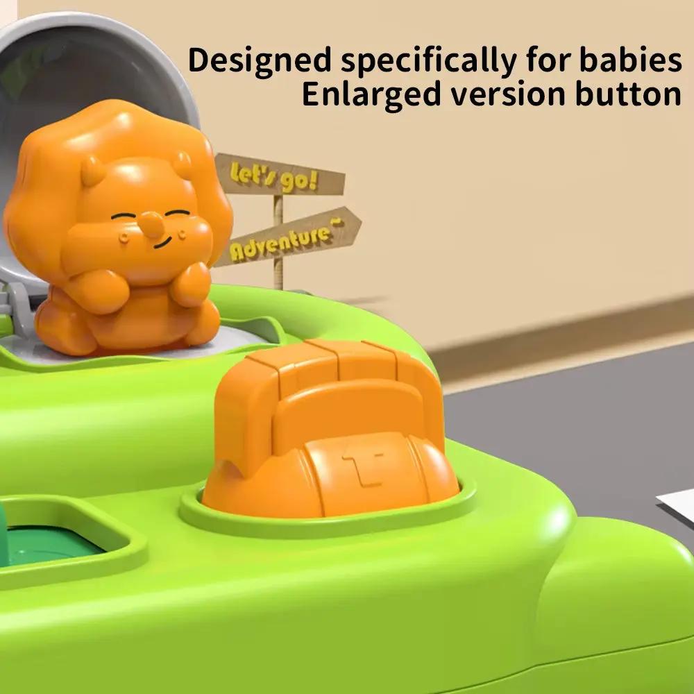 Children Interactive Pop up Animals Toys Dinosaur Puzzle Switch Box Montessori Hand-Eye Coordination Educational Games Kids Toys