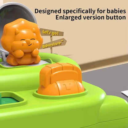 Children Interactive Pop up Animals Toys Dinosaur Puzzle Switch Box Montessori Hand-Eye Coordination Educational Games Kids Toys