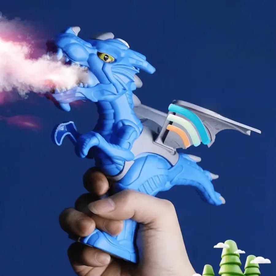 Children'S Electric Handheld Dinosaur Spray Tyrannosaurus Rex Triceratops Mechanical Electric Dinosaur Novel Funny Toys