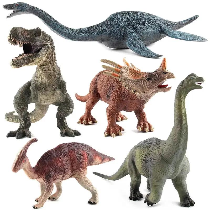 High Quality PVC Jurassic Dinosaurs World Action Figures Tyrannosaurus Brachiosaurus Rex Model Toy for Children Christmas Gifts