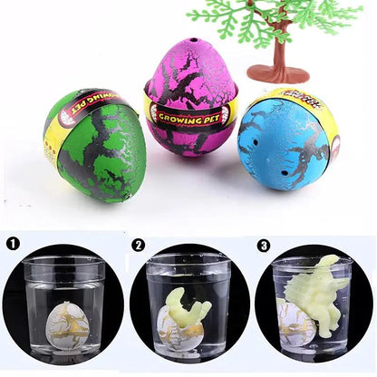 4PCS Dinosaur Eggs Hatching in Water Big Size Water Growing Animal Eggs Dinosaur Grow Egg Novelty Educational Toys for Kids Gift