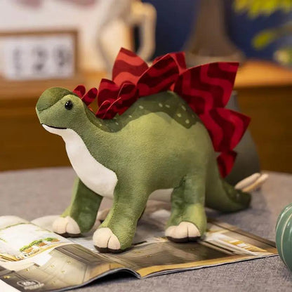 30-40Cm Simulation Dinosaur Plush Toy Stuffed Animal Triceratops/Tyrannosaurus Rex/Snake Necked Dragon Soft Doll Children'S Gift