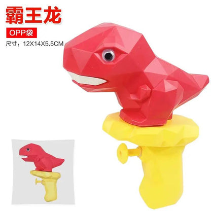 3D Dinosaur Water Gun Summer Toy for Kids Boys Girls Cute Cartoon Tyrannosaurus Press Water Spray Gun Outdoor Beach Garden Bath