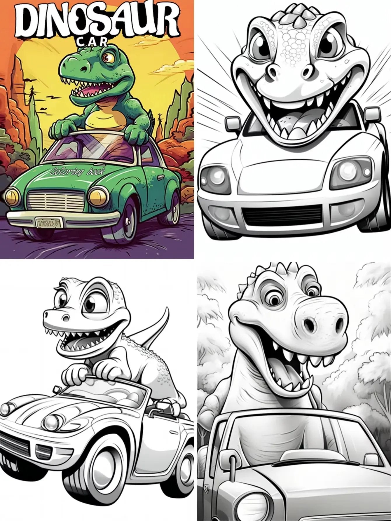 1Pc DINOSAUR Art Coloring Book Original Upgraded Paper Thickened 25 Pages Coloring Books Gift for Holiday Birthday Christmas